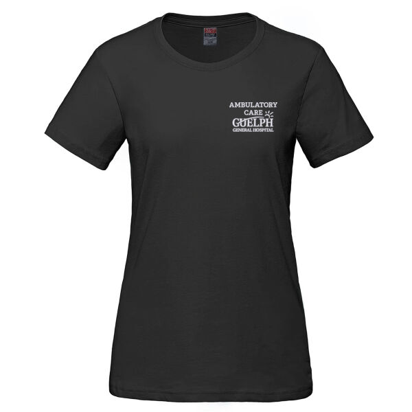 Personalized Embroidered Ladies Cotton T-Shirt Thumbnail